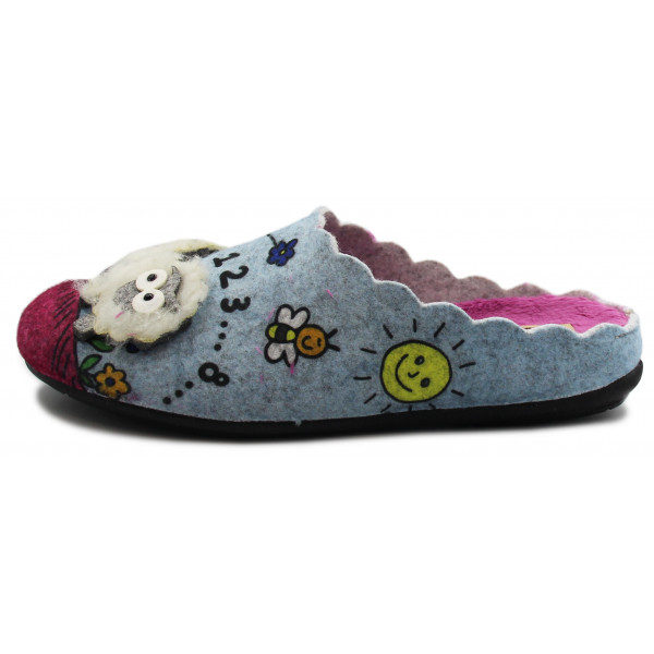 Kapcie Damskie Na Zimę Manitu 320092-00 Jesień-Zima