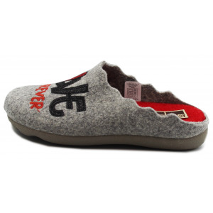 Kapcie Damskie Filcowe Love Forever Kot Manitu-Home 320091-91 Jesień-Zima