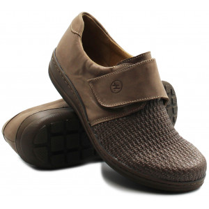 Półbuty damskie skórzane na...