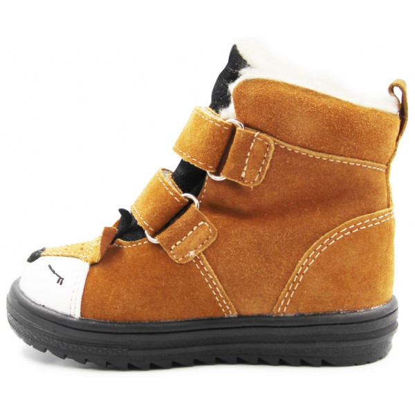 Zimowe Kozaki Z Liskiem Dla Chłopca Mido 22-28 32-28 Rudy