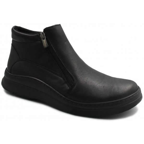 Damskie Buty Ocieplane Czarne Botki Helios 595