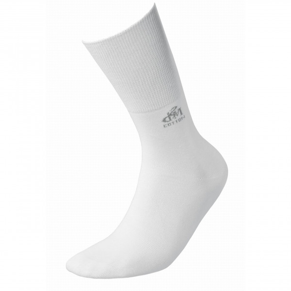 Skarpety bezuciskowe antybakteryjne z srebrem białe DeoMed Cotton Silver
