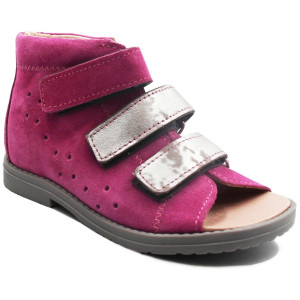 Dziewczęce sandały z usztywnionym zapiętkiem i obcasem thomasa Dawid 1042-241