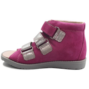 Dziewczęce sandały z usztywnionym zapiętkiem i obcasem thomasa Dawid 1042-241