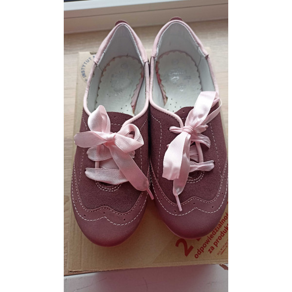 Eleganckie Buty dla Dziewczynki z ozdobną Kokardką BARTEK t-25363/0n5 II Gatunek