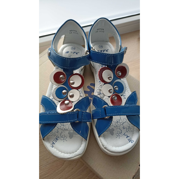 Sandały młodziezowe dziewczęce na lato Bartek T-69144/1CG  II Gatunek