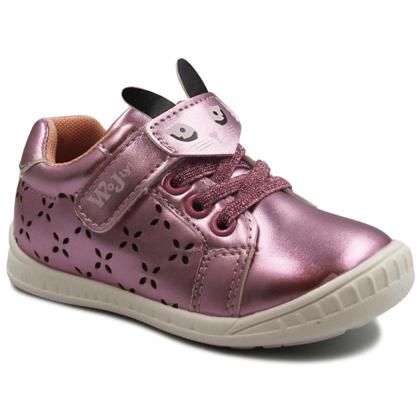 Buty Na Wiosnę Dla Dziewczynki Półbuty Wojtyłko 1a22007 Metaliczny Róż