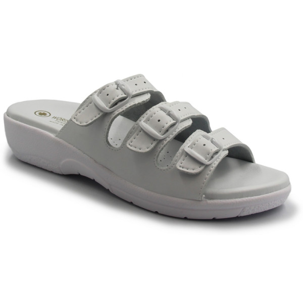 Klapki damskie do pracy na regulowane zapięcie Sanital-Flex KO-03G