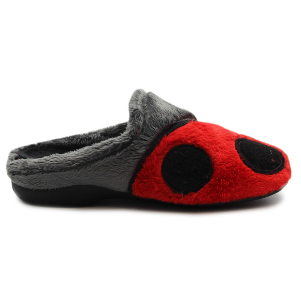 Kapcie Damskie Na Zimę Pluszowe Biedronka Manitu-Home 320103-04