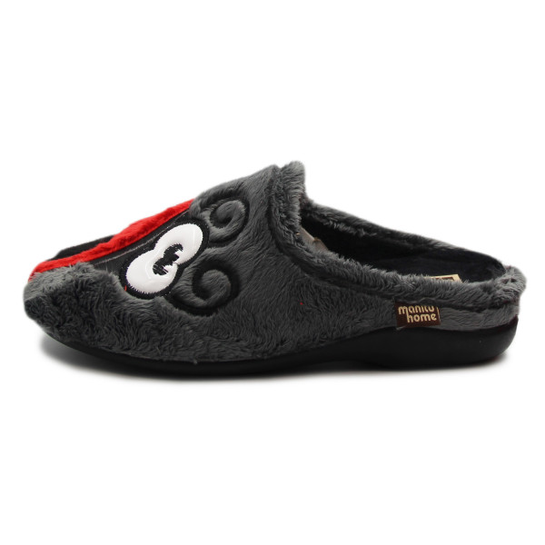Kapcie Damskie Na Zimę Pluszowe Biedronka Manitu-Home 320103-04