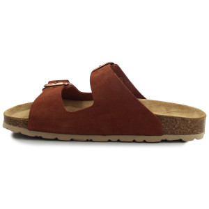 Klapki damskie profilowane Grunland cb 2631 sara mattone