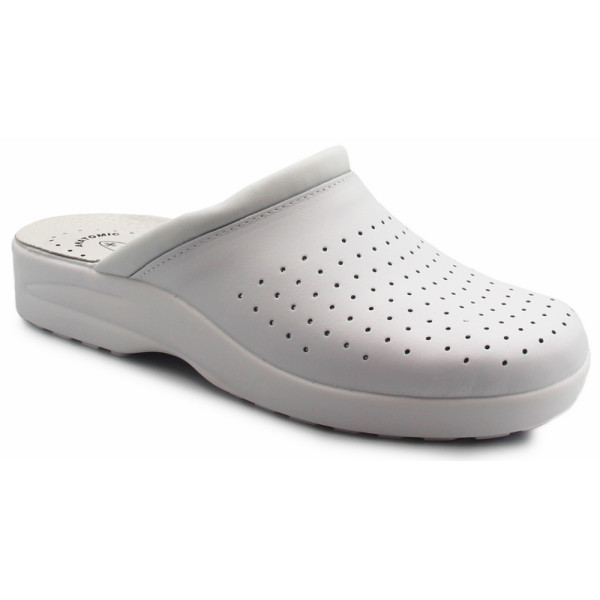 Wygodne lekkie klapki dla lekarza pielęgniarki SANITAL-FLEX 707 07 Białe