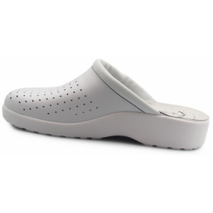 Wygodne lekkie klapki dla lekarza pielęgniarki SANITAL-FLEX 707 07 Białe