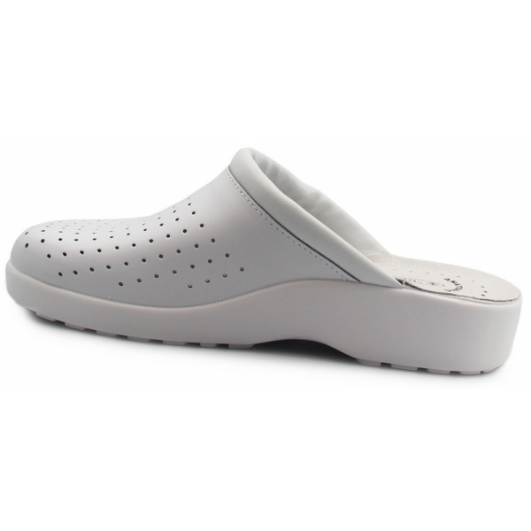 Wygodne lekkie klapki dla lekarza pielęgniarki SANITAL-FLEX 707 07 Białe