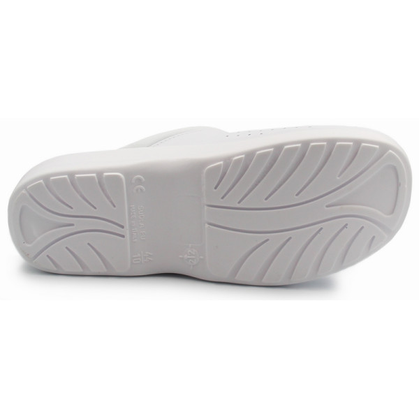 Wygodne lekkie klapki dla lekarza pielęgniarki SANITAL-FLEX 707 07 Białe