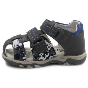 Sandałki Chłopięce Na Lato Szare Wojtyłko 1s23732