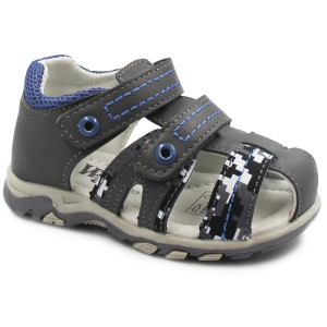Sandałki Chłopięce Na Lato Szare Wojtyłko 1s23732
