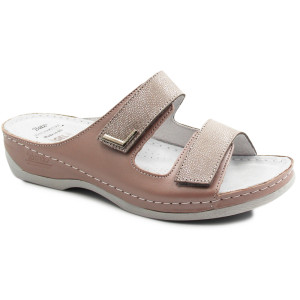 Klapki damskie wygodne regulowane na rzep Memory Foam Batz FC07