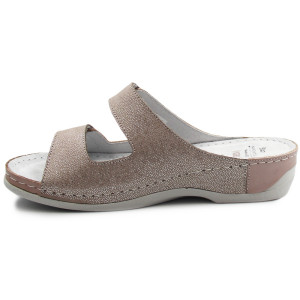 Klapki damskie wygodne regulowane na rzep Memory Foam Batz FC07