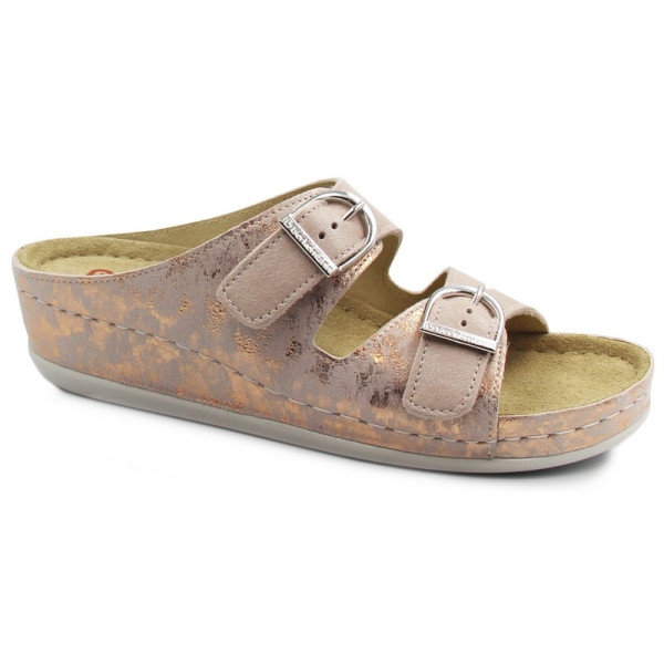 Klapki Damskie Róż Berkemann Luneburg 00742-230