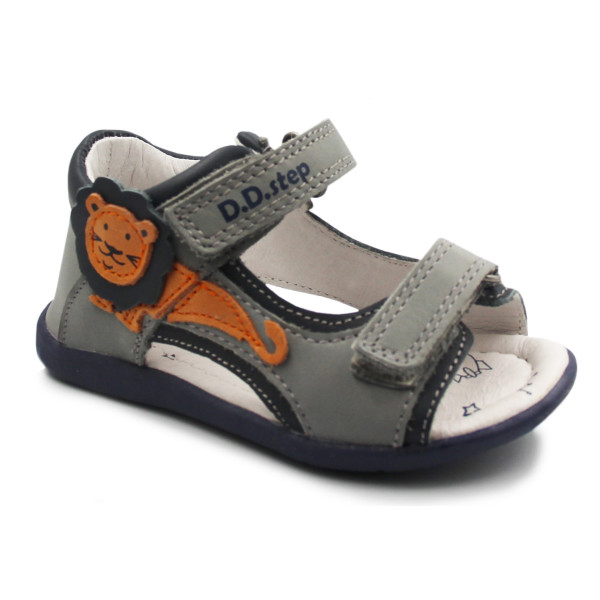 Chłopięce Sandały Do Nauki Chodzenia D.D.Step g075-357a grey