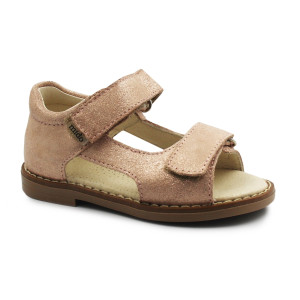 Dziewczęce Sandały Na Lato Mido 21-18 Puder Satyna