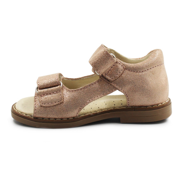 Dziewczęce Sandały Na Lato Mido 21-18 Puder Satyna