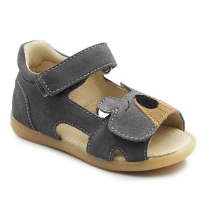 Szare Sandały Chłopięce Z Misiem Mido 21-23