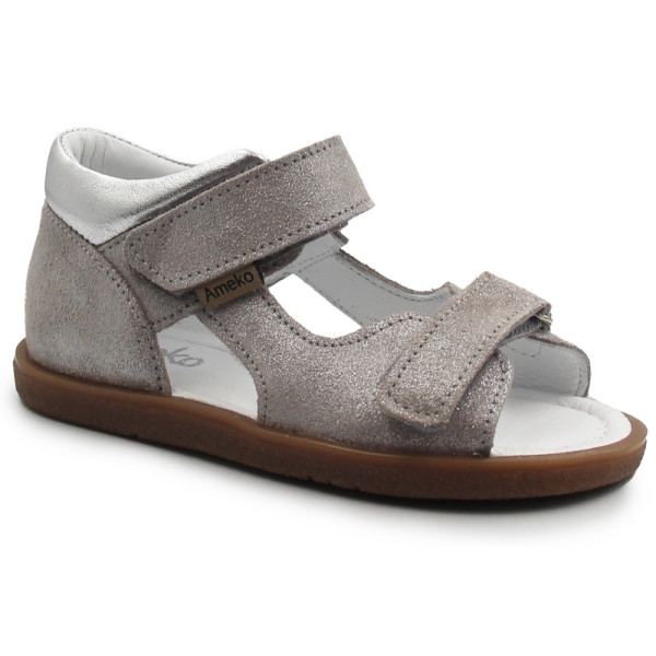 Dziewczęce Brokatowe Sandały Profilaktyczne Ameko Plain-Stone Dust