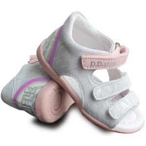 Sandały Dla Dziewczynki Zmieniające Kolor D.D.Step g075-345a White