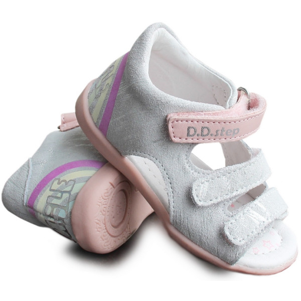 Sandały Dla Dziewczynki Zmieniające Kolor D.D.Step g075-345a White