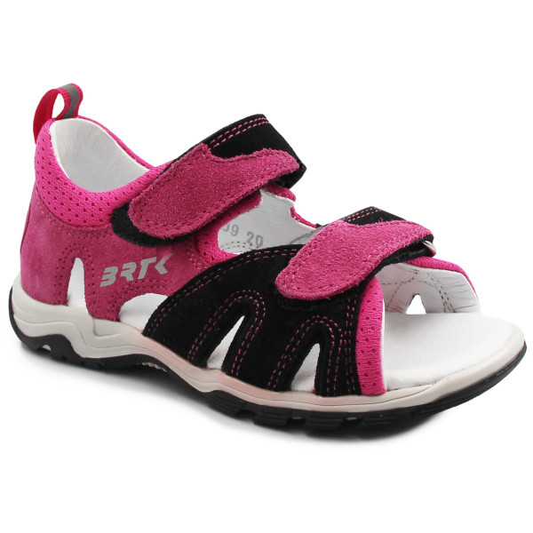 Sandały dziewczęce Bartek 16187-009 czarny-cyklamen