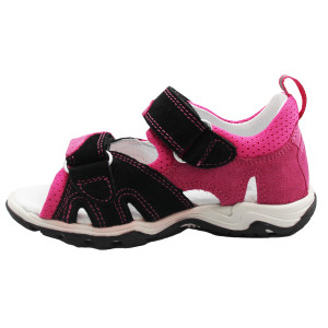 Sandały dziewczęce Bartek 16187-009 czarny-cyklamen