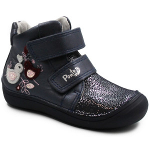 Metaliczne Buty Dla Dziewczynki na Wiosnę Kaczuszka Ponte da06-3-834