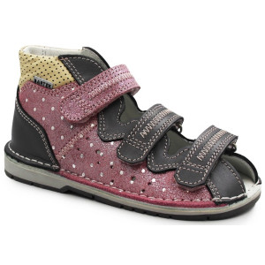 Korekcyjne Sandały Kapcie Dla Dziewczynek Do Szkoły Bartek 165261-070