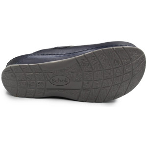 Klapki damskie na koturnie Scholl Gemini Strap mf308871040 Navy Blue