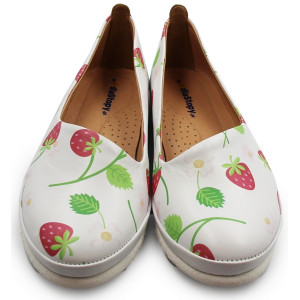 Wygodne lekkie baleriny z miękką wkładką skórzane do pracy Dlastopy 03