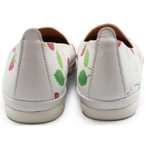 Wygodne lekkie baleriny z miękką wkładką skórzane do pracy Dlastopy 03