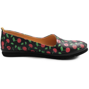 Damskie Buty Do Pracy Baleriny Skóra Naturalna Dlastopy 04