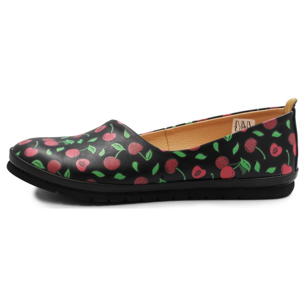 Damskie Buty Do Pracy Baleriny Skóra Naturalna Dlastopy 04