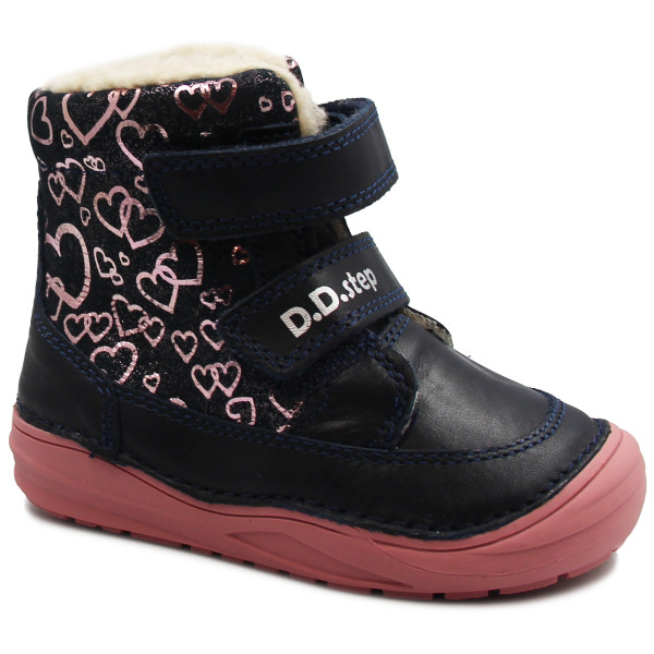 Buty na zimę dla dziewczynki z ociepleniem DD Step W071-346BT