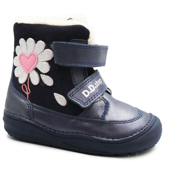 Buty na zimę dla dziewczynki ocieplane DD Step W071-364T