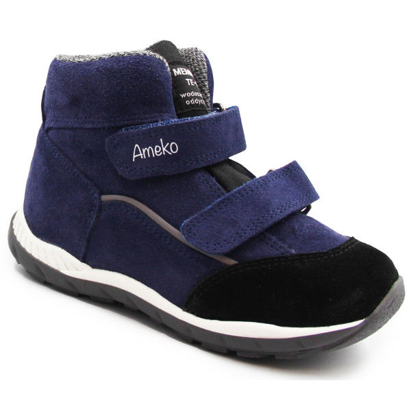 Buty Dla Chłopca Jesienne Na Rzep Lekko Ocieplane z Dodatkową Wkładką Ameko Woody-Navy