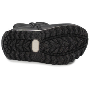 Buty na śnieg dla dziewczynki wysokie śniegowce ocieplane Wojtyłko 2z24133 czarny