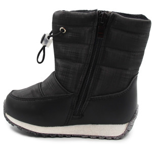 Śniegowce dla dziewczynki ocieplane Wojtyłko 4z24133 czarny