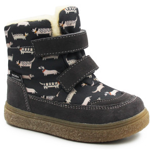 Śniegowce Chłopięce Ocieplane Mido 22-40 32-40 Doggy Gray