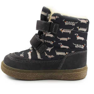 Śniegowce Chłopięce Ocieplane Mido 22-40 32-40 Doggy Gray