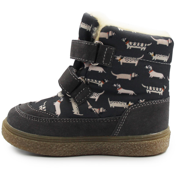 Śniegowce Chłopięce Ocieplane Mido 22-40 32-40 Doggy Gray