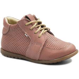 Trzewiki EMEL sznurowane skóra licowa dziewczęce e 1153A-7