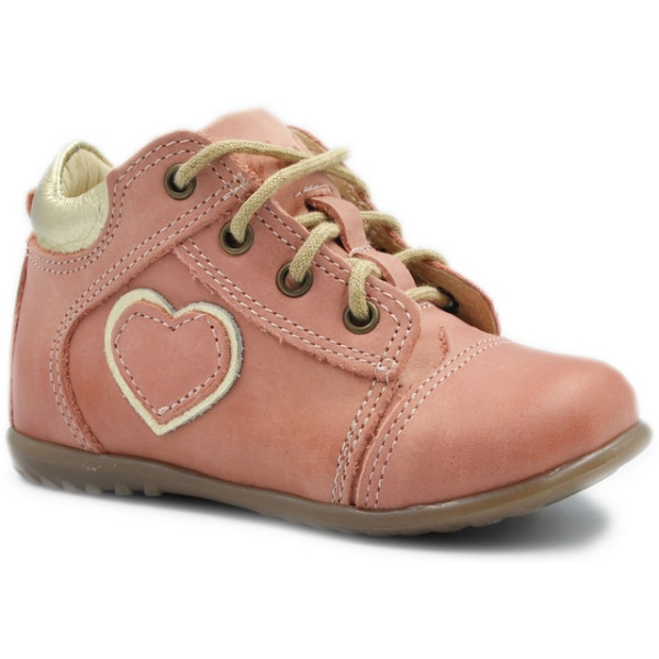 Buty na jesień dla dziewczynki serduszko skóra Emel e 2069E-1